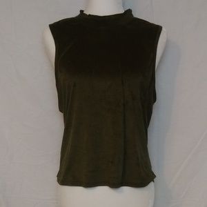 Nicki Minaj Faux Suede Sleeveless Top Sz XXL/EEG